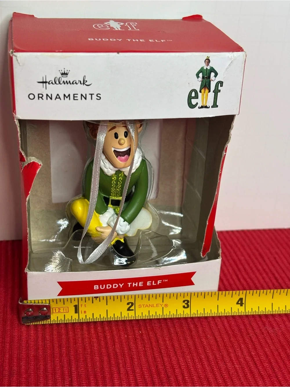 Hallmark Buddy the Elf Ornament in Green and Yellow